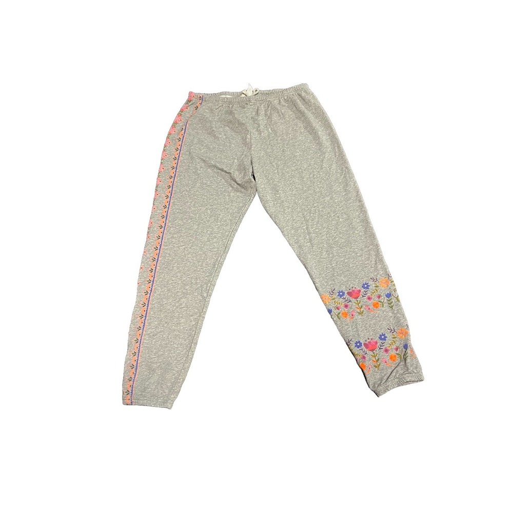 Natural Life Sz L Graphic Boho Jogger Sweatpants Love Floral Lounge Comfy - Picture 2 of 5